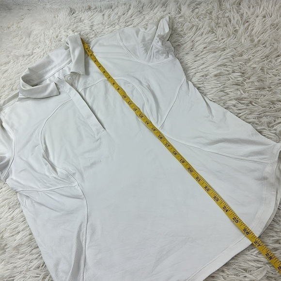 Lululemon Quick-Drying Short Sleeve Polo Shirt White - Picture 3 of 5